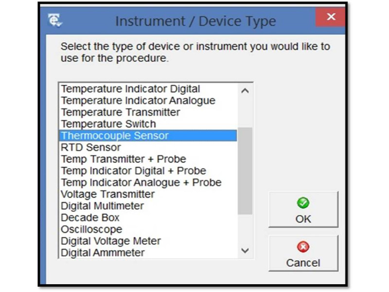select instrument