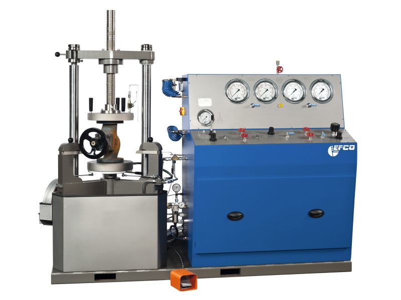 EFCO vertical Valve Testbench clamping force