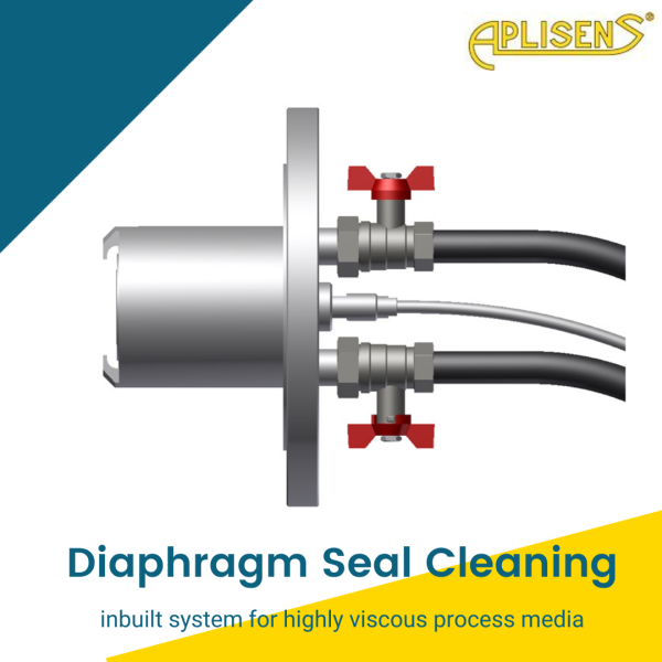 Aplisens Diaphragm Seal direct self cleaning for viscous media ST-K-P