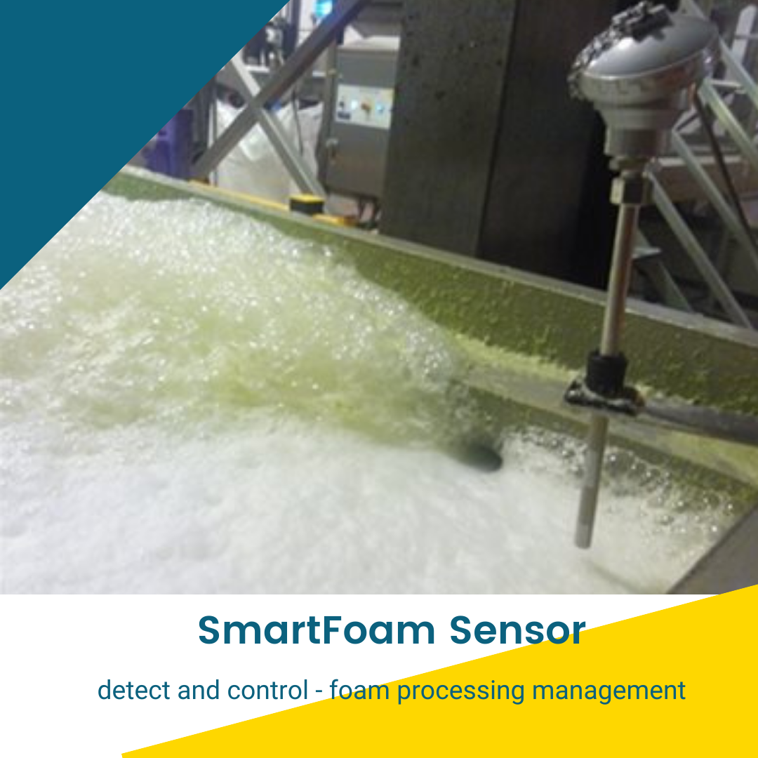 Hycontrol Smart Foam to detect and control foam with a single sensor/transmitter in F&B, Paper, Water, Waste Water, Effluent, Sludge
