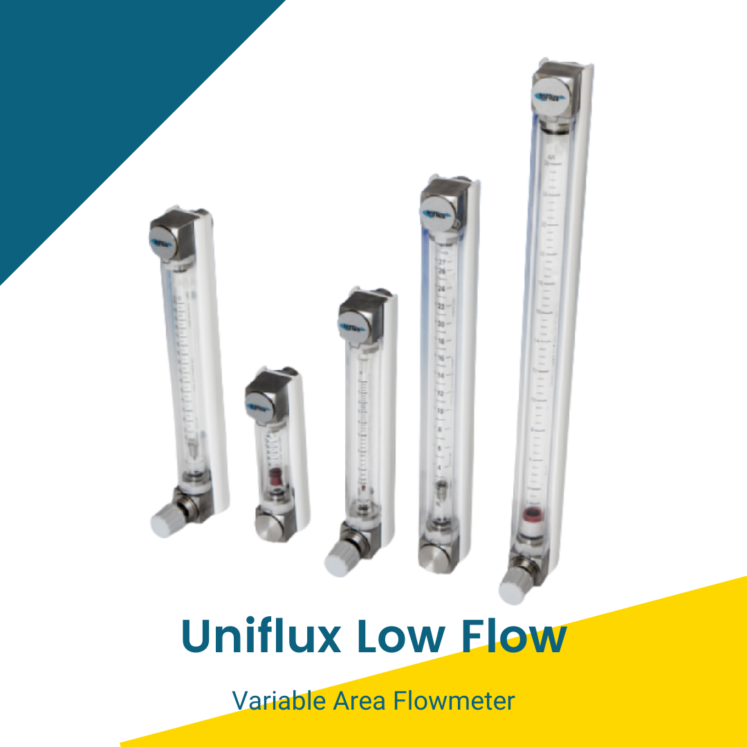 Uniflux VA direct flowmeter for low flow dosing from Influx
