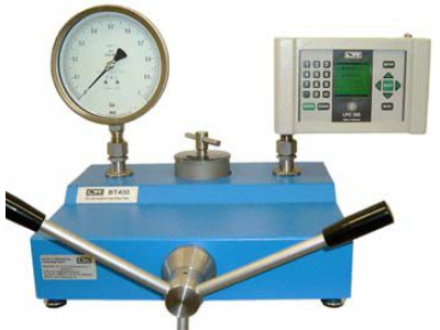 bt400ox Leitenberger spindle pump pressure comparator for oxygen pressure calibration