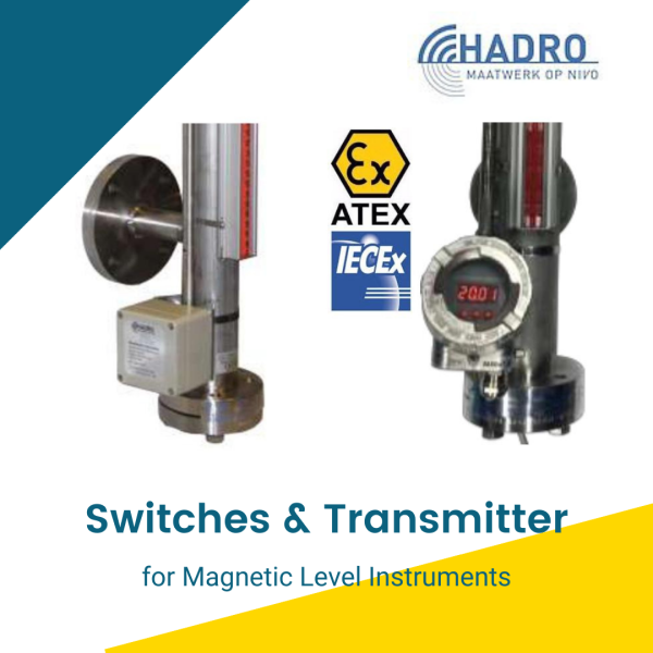 HADRO Switch and Transmitter for Magnetic Level Gauges - explosion proof - intrinsically safe, HART, Profibus