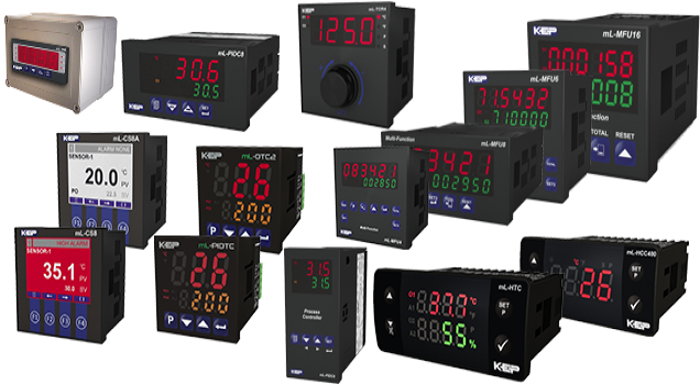 KEP multi process meters The KEP mLINE Measurement and Control Instruments, Temperature Controllers and Humidity/Temperature Sensors.