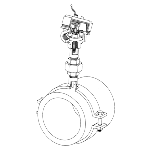 pipeclamp assembly surface temperature measurement thermocouple